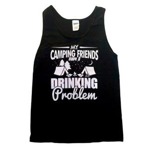 Camping And Drinking Unisex Tank Top 🏕️🍻
